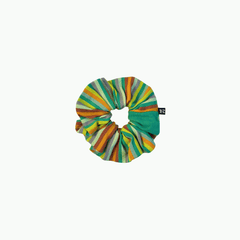 Bamburi Green  Kikoy Hair Scrunchie