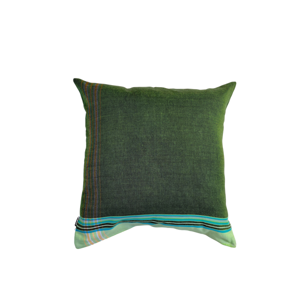 Nairobi Forest Green Small Kikoy Cushion