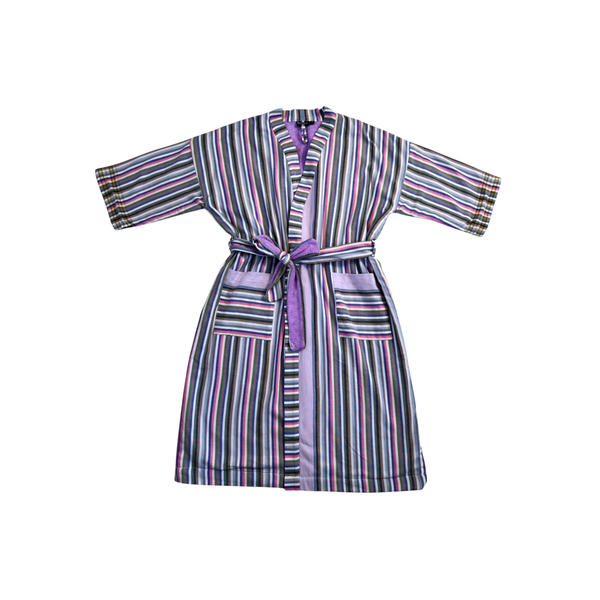 Bamburi Lilac Kikoy  Towel-lined Robe