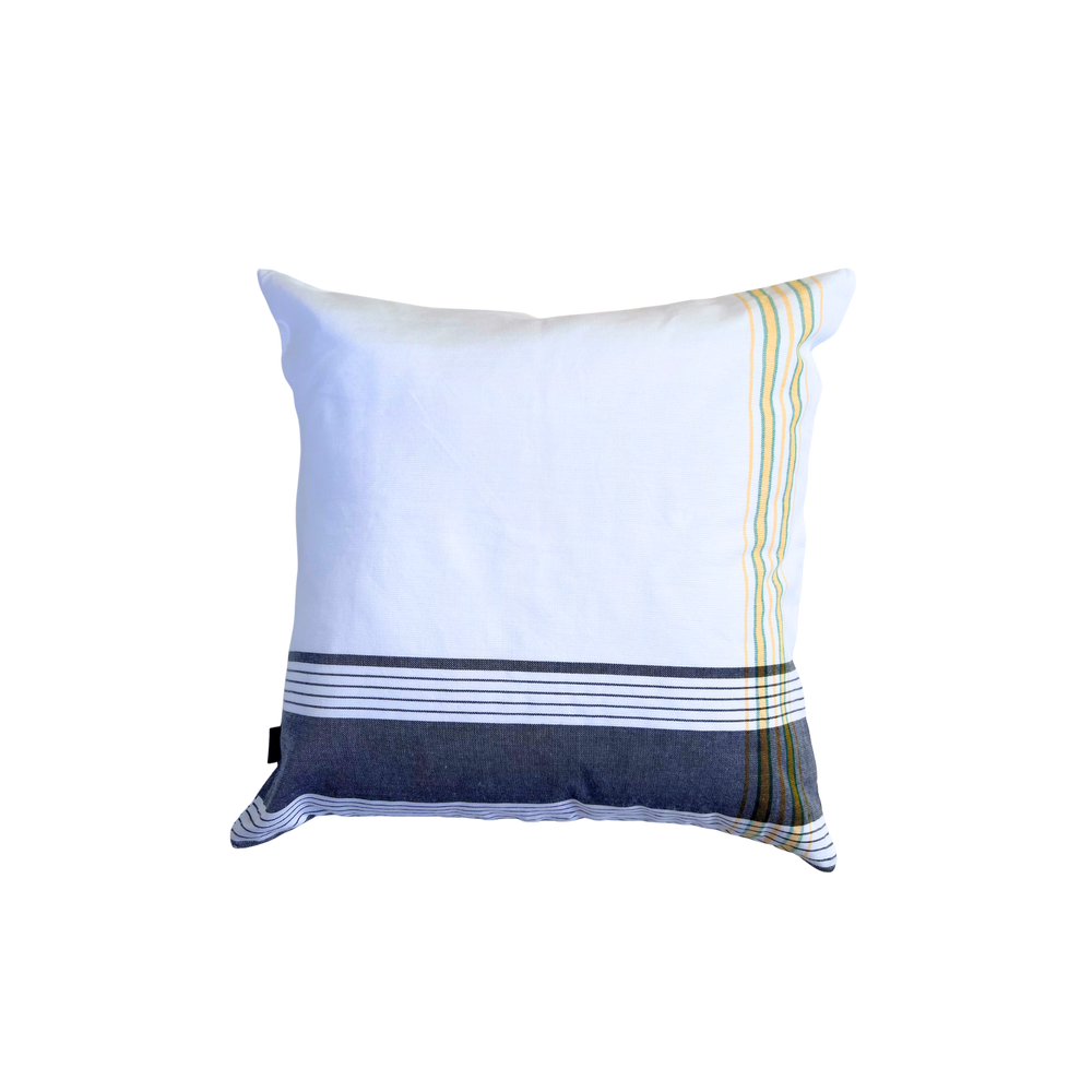 Tigoni White Small Kikoy Cushion