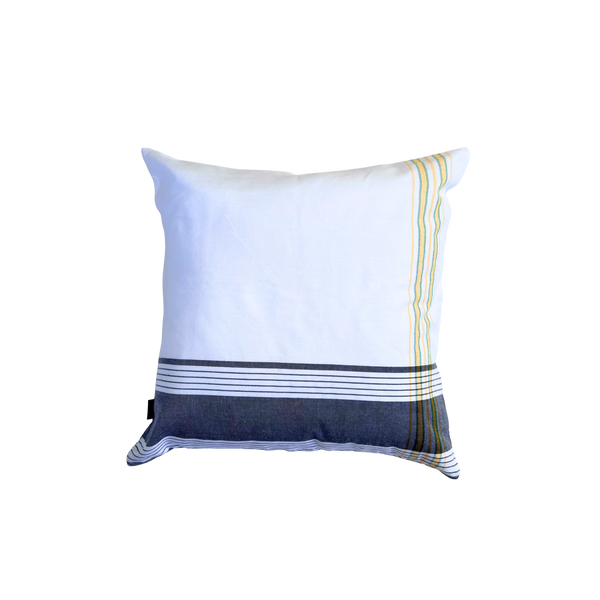 Tigoni White Small Kikoy Cushion