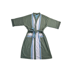 Tatu Sage Kikoy Towel-lined Robe