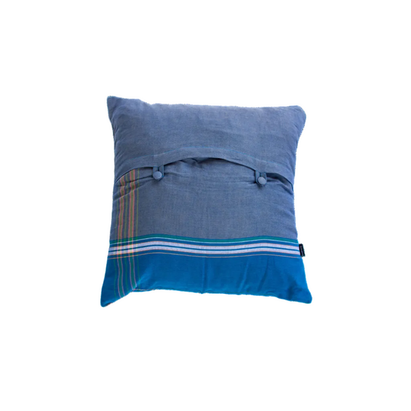 Kilifi Blue Small Kikoy Cushion