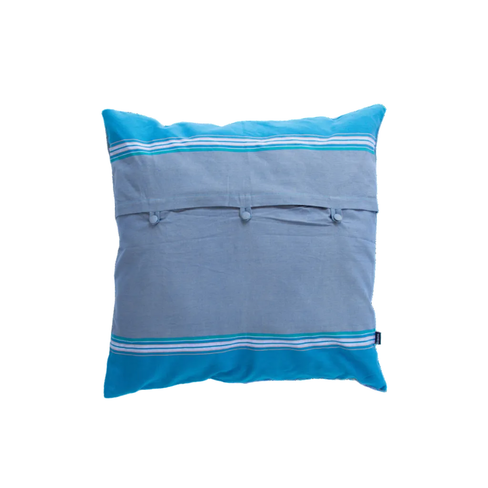 Kilifi Blue Medium Kikoy Cushion
