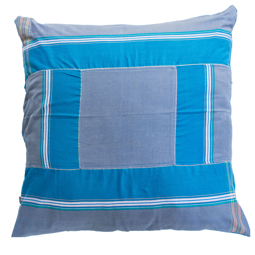 Kilifi Blue Large Kikoy Cushion