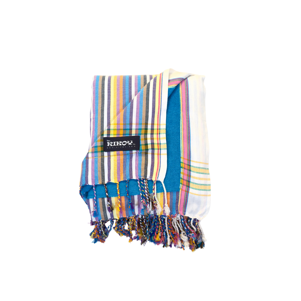 Bamburi Sunset Turquoise Kikoy Beach Towel