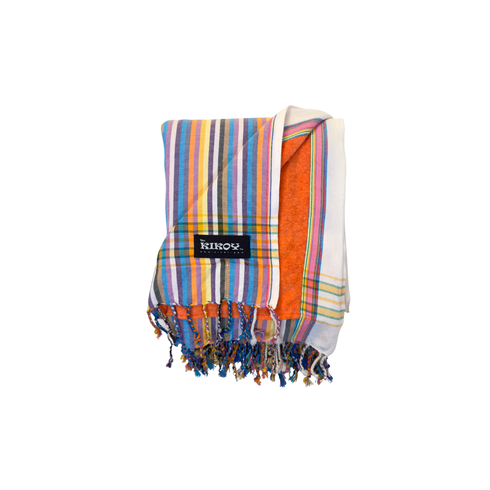 Bamburi Sunrise Orange Kikoy Beach Towel