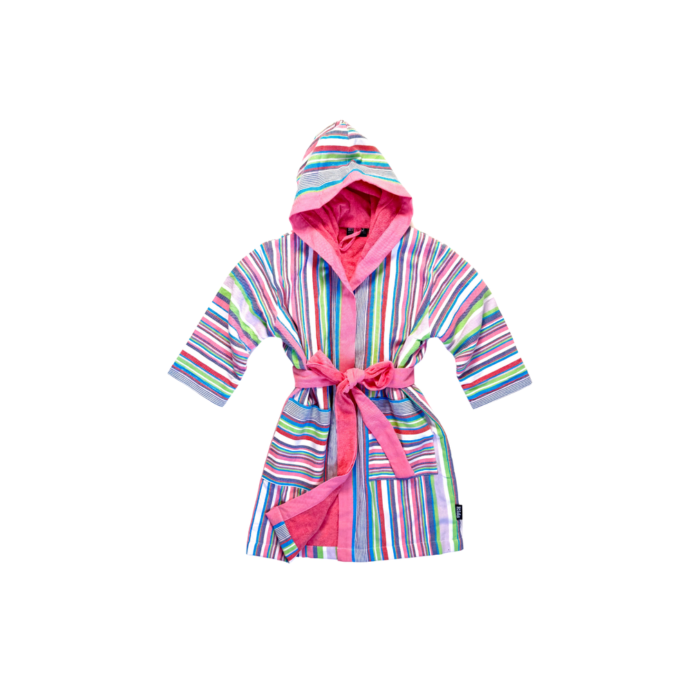 Tanga Violet Pink Towel-lined Toto Kikoy Robe