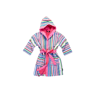 Tanga Violet Pink Towel-lined Toto Kikoy Robe