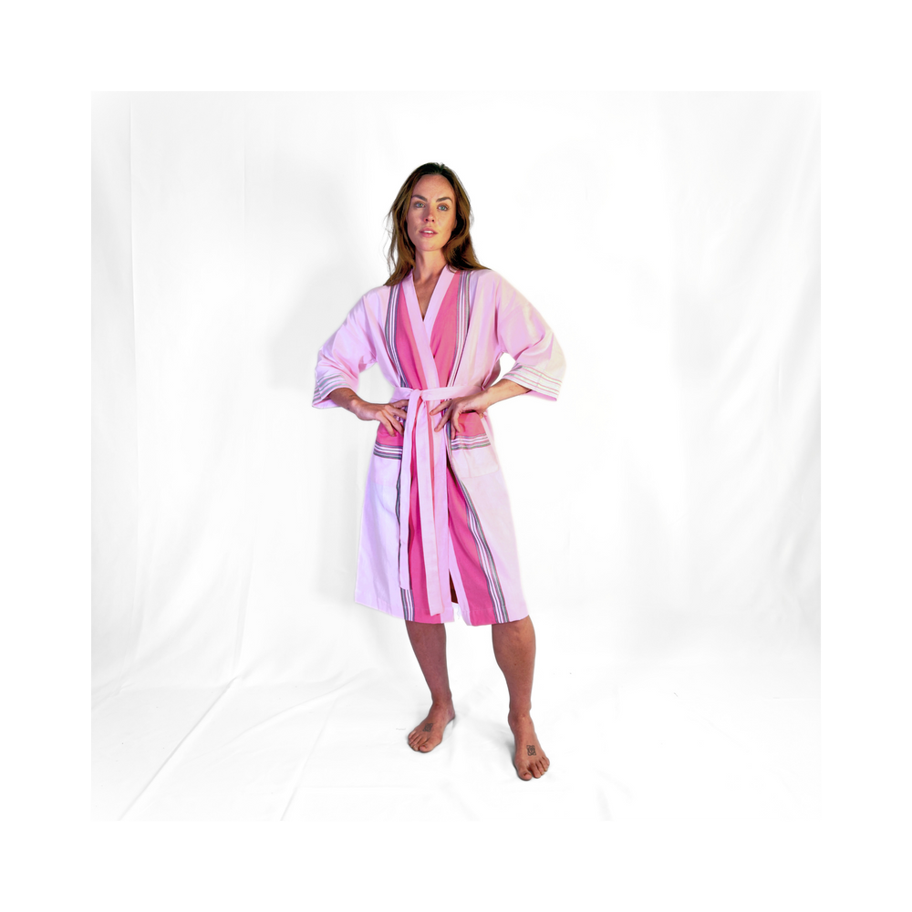 Malindi Pink Kikoy Robe