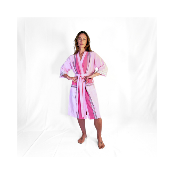 Malindi Pink Kikoy Robe
