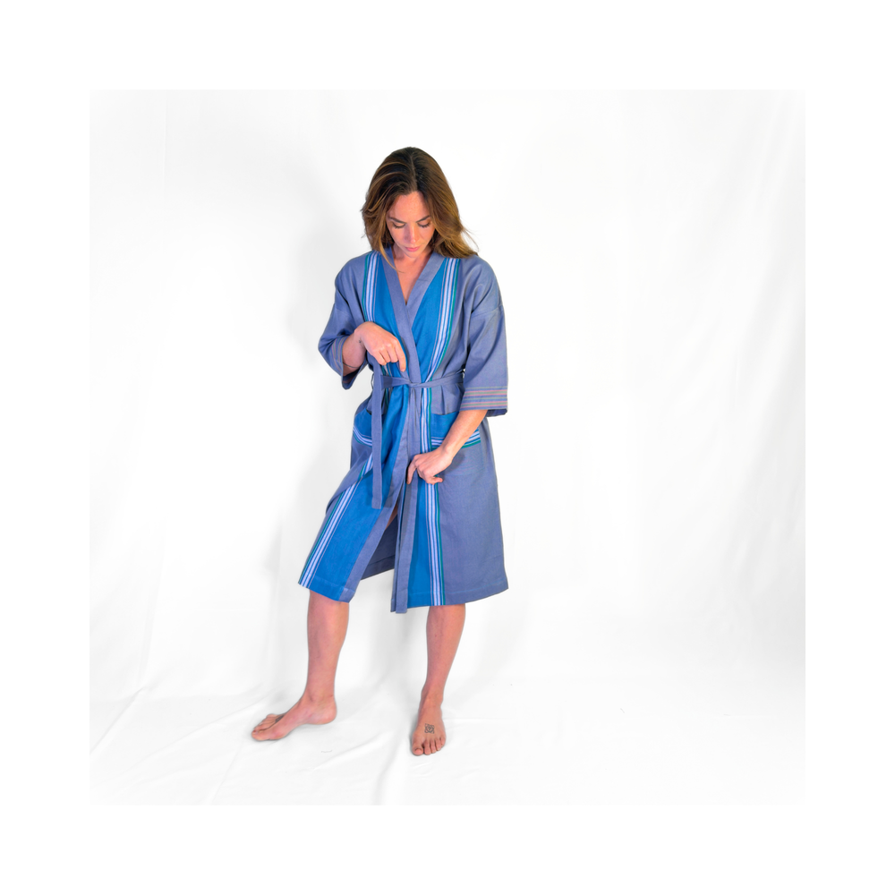 Kilifi Blue Kikoy Robe