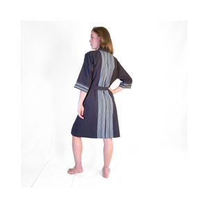Tigoni Black Kikoy Robe