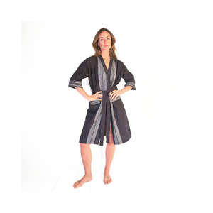 Tigoni Black Kikoy Robe