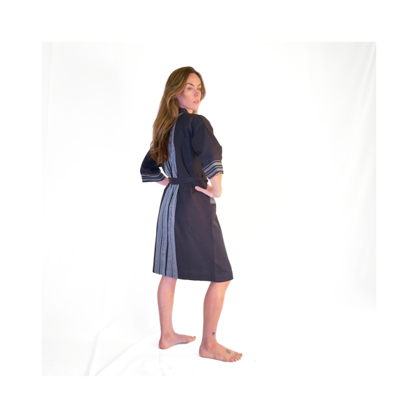 Tigoni Black Kikoy Robe