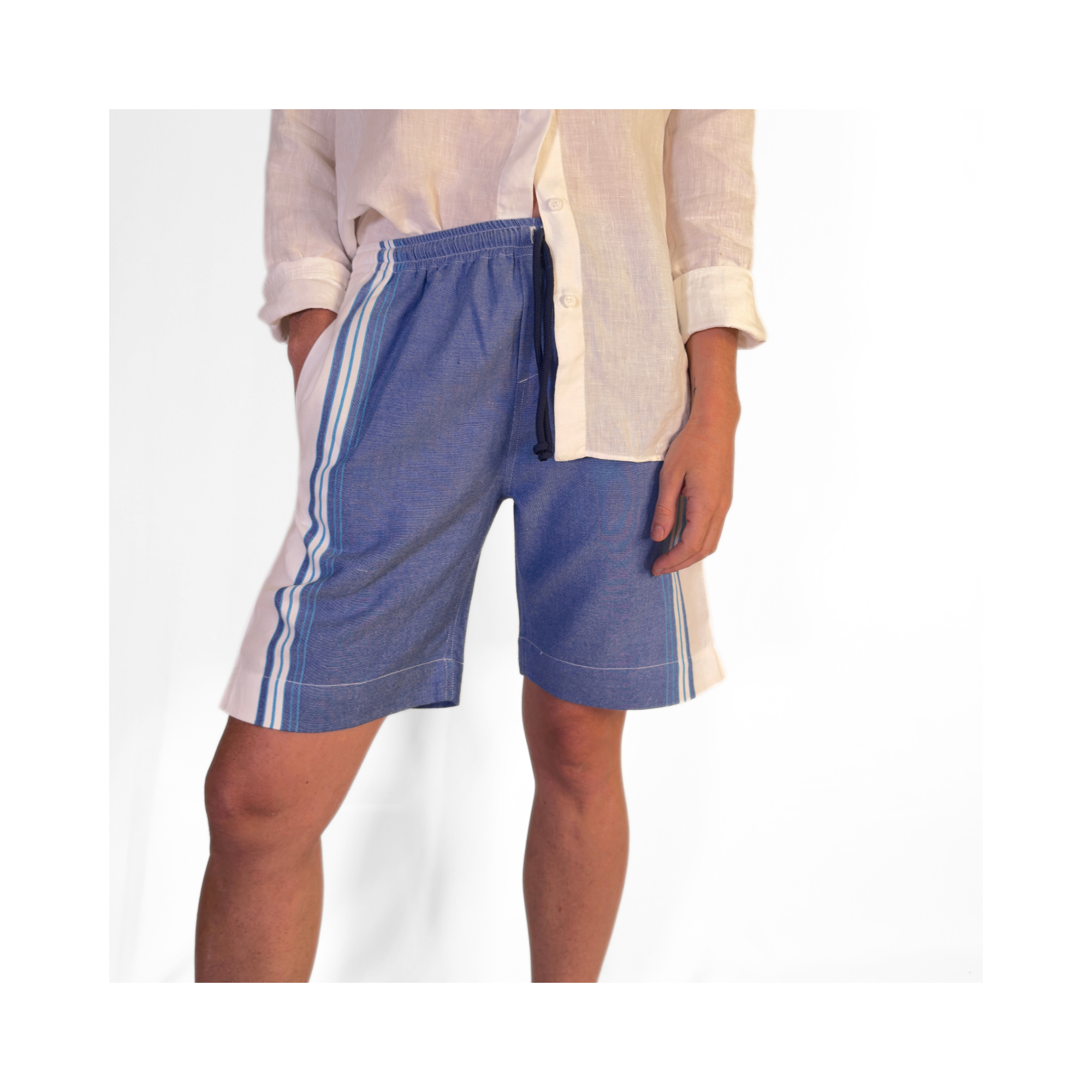 Tatu Blue Kikoy Bahari Shorts