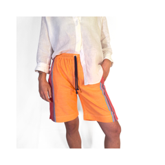 Nairobi Orange Kikoy Bahari Shorts