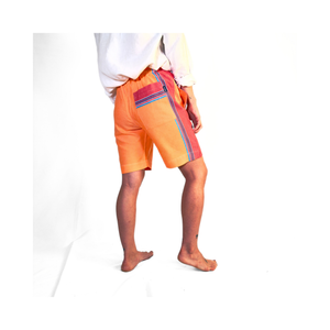 Nairobi Orange Kikoy Bahari Shorts