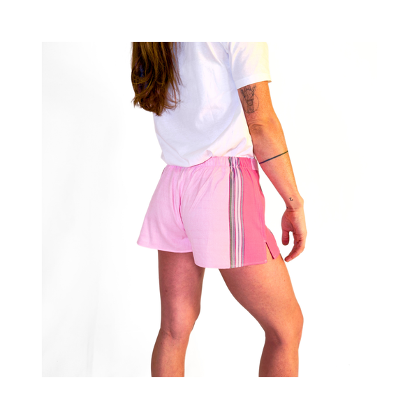 Malindi Pink Kikoy Short Shorts