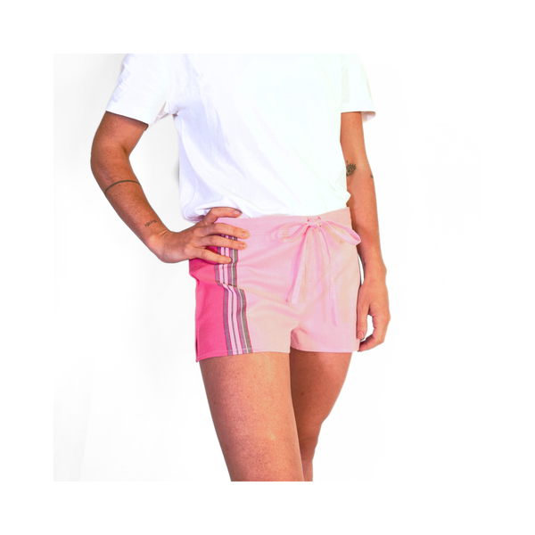 Malindi Pink Kikoy Short Shorts
