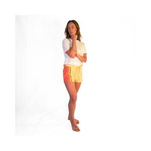 Malindi Peach Kikoy Short Shorts