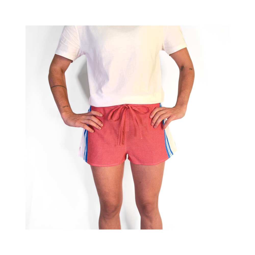 Nairobi Red Kikoy Short Shorts