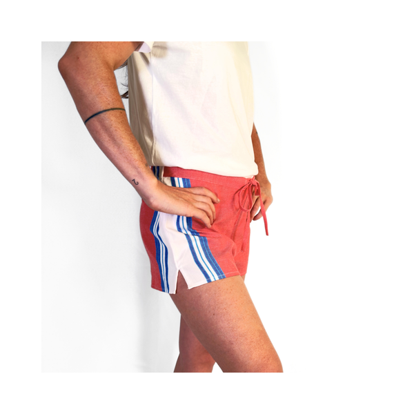 Nairobi Red Kikoy Short Shorts