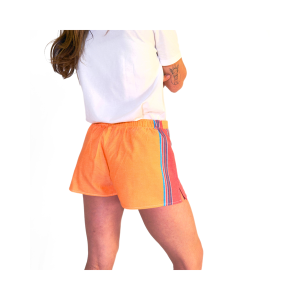 Nairobi Orange Kikoy Short Shorts