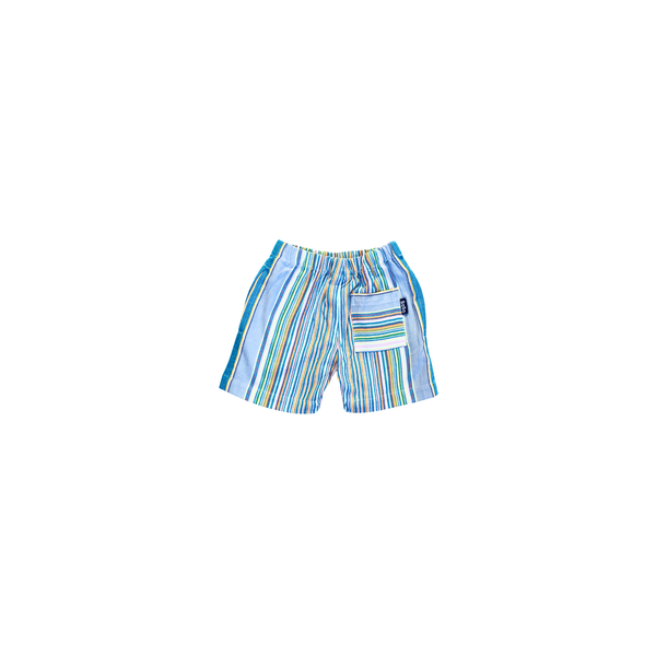 Watatu Rainbow Blue Toto Kikoy Shorts