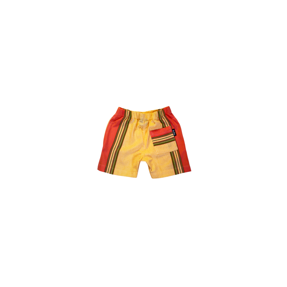 Malindi Peach Toto Kikoy Shorts