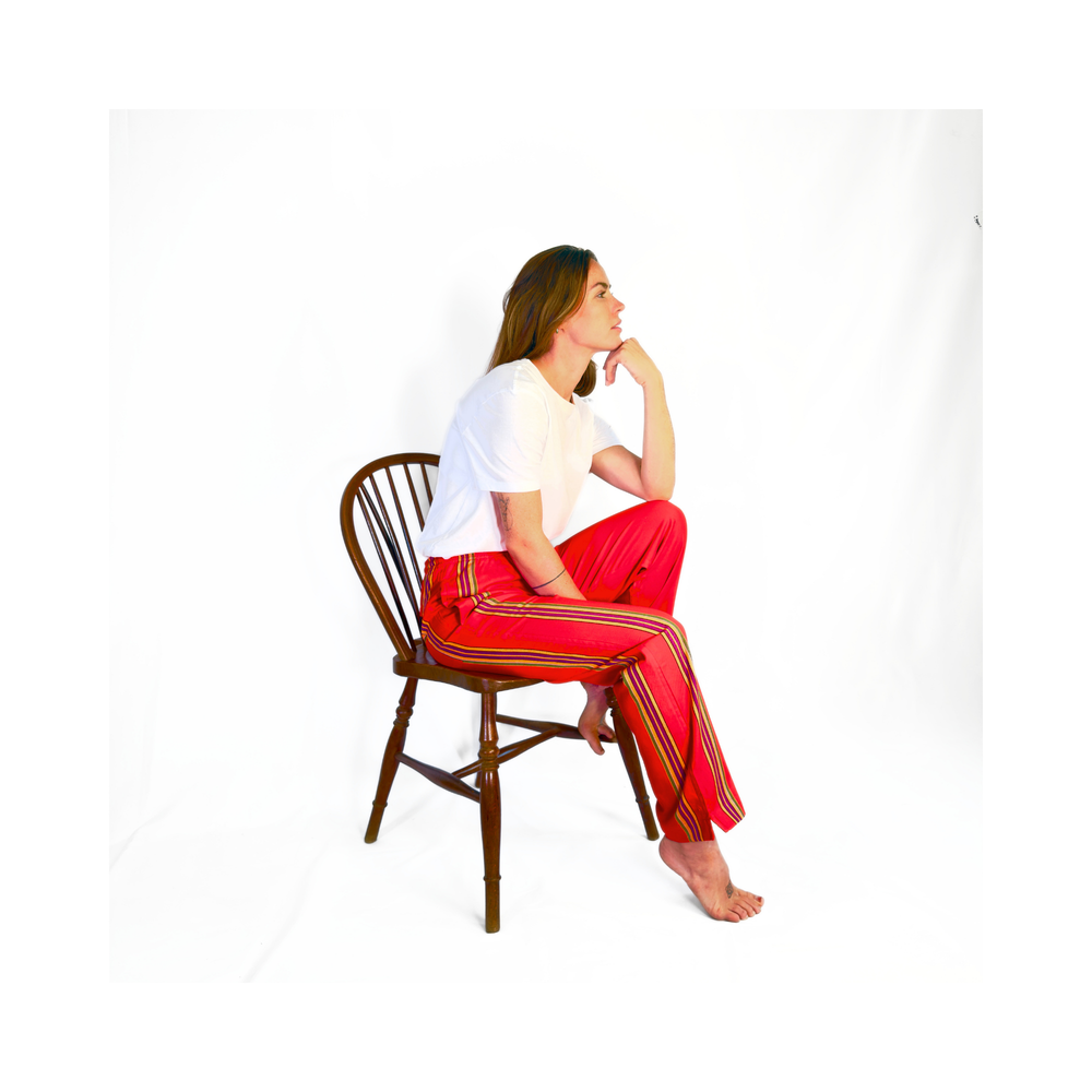 Diani Red Kikoy Bahari Trousers