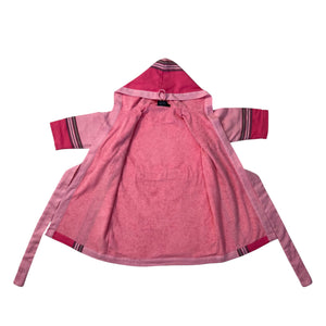 Malindi Pink Towel-lined Toto Kikoy Robe