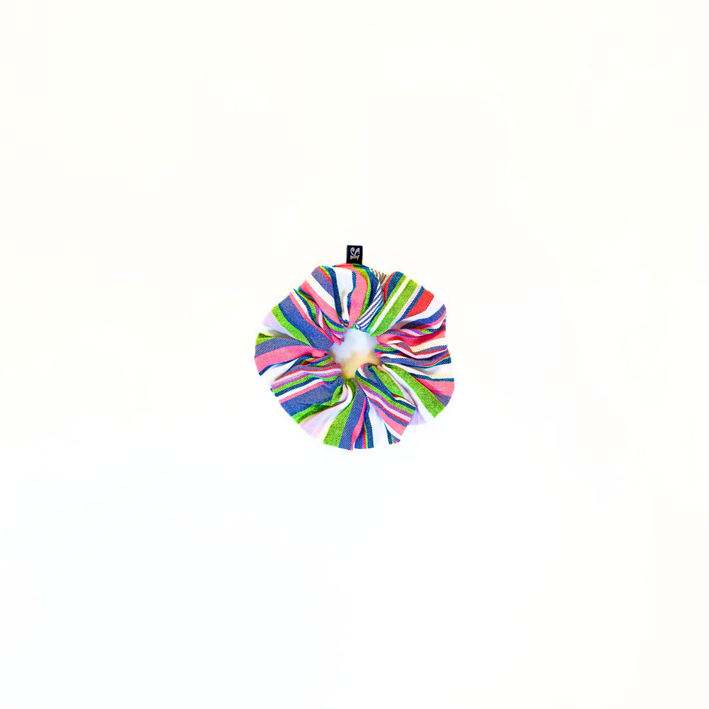 Tanga Violet Kikoy Hair Scrunchie