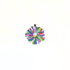 Tanga Violet Kikoy Hair Scrunchie
