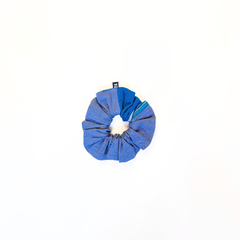 Kilifi Blue Kikoy Hair Scrunchie