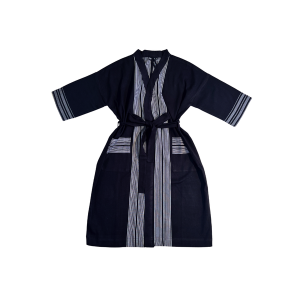Tigoni Black Kikoy Robe