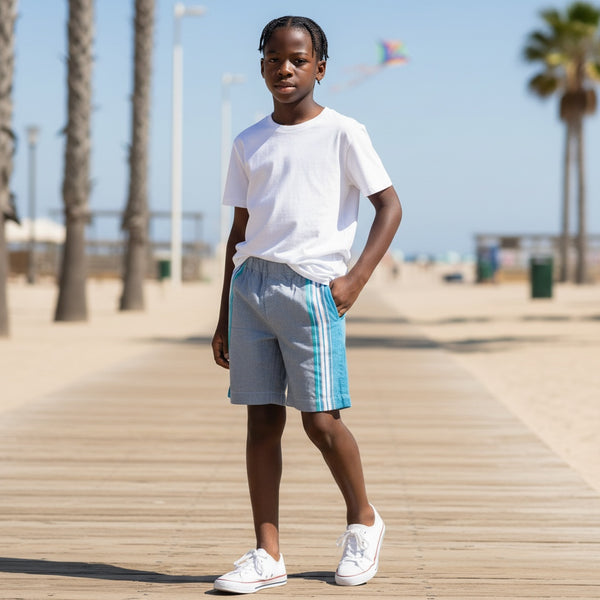 Kilifi Light Grey Toto Kikoy Shorts