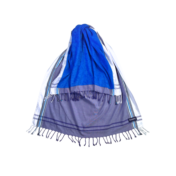 Tatu Blue Toto Kikoy Beach Towel