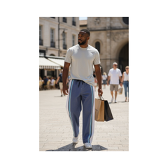 Tatu Blue Kikoy Bahari Trousers